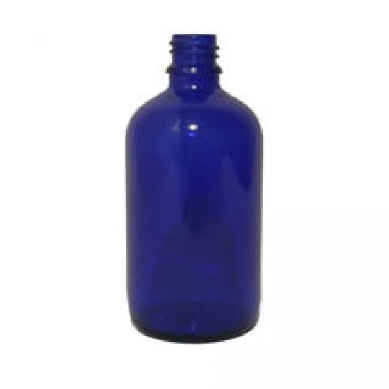 Sklenená fľaška 100ml - modrá