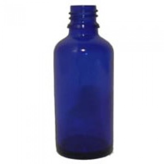 Sklenená fľaška 50ml - modrá Sklenená fľaška 50ml - modrá