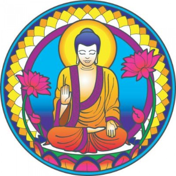 Mandala okenná nalepovacia - Buddha nature