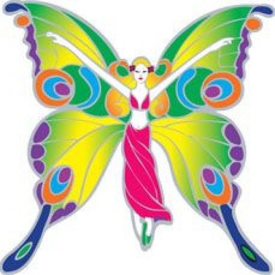 Mandala okenná nalepovacia - Tanec víly Mandala okenná nalepovacia - Tanec víly