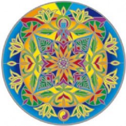 Mandala okenná nalepovacia - Lotosový Budha Mandala okenná nalepovacia - Lotosový Budha