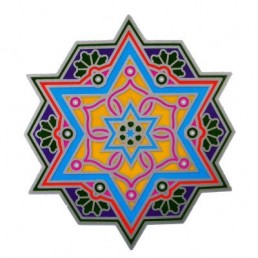 Mandala okenná nalepovacia - Žiara