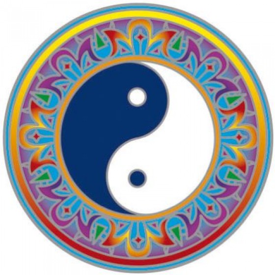Mandala okenná nalepovacia - Yin Yang