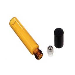 Sklenená fľaška 5ml - Roll On - hnedá Sklenená fľaška 5ml - Roll On - hnedá