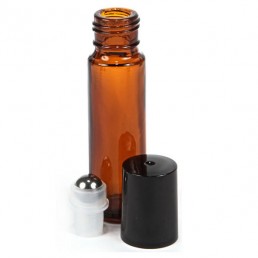 Sklenená fľaška 10ml - Roll On - hnedá Sklenená fľaška 10ml - Roll On - hnedá