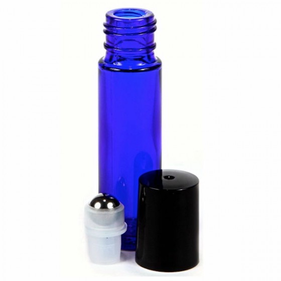 Sklenená fľaška 10ml - Roll On - modrá