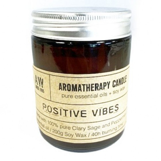 Sójová sviečka aromaterapeutická - Pozítívne vibrácie
