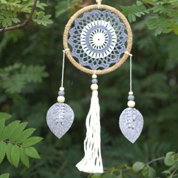 Lapač snov - elements - stredný sivý Lapač snov - elements - stredný sivý