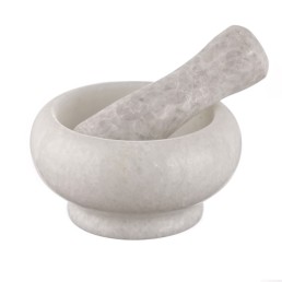 Kamenný mažiar na bylinky biely Kamenný mažiar na bylinky biely