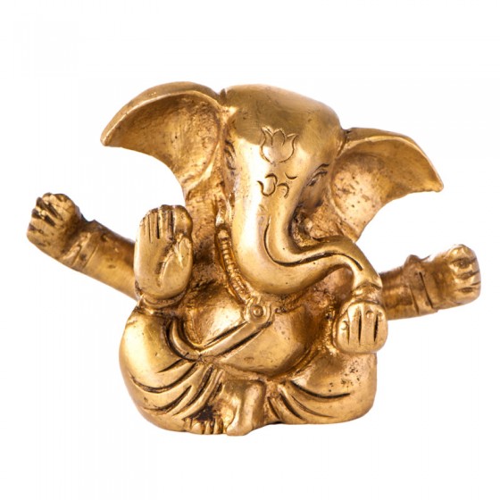 Ganesh mosadzný pre múdrosť a podnikavosť