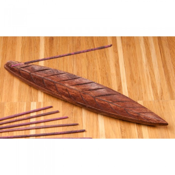 Stojan na tyčinky - drevený list