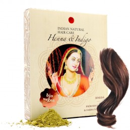 Prírodná farba na vlasy Henna & Indigo teplá hnedá Prírodná farba na vlasy Henna & Indigo teplá hnedá