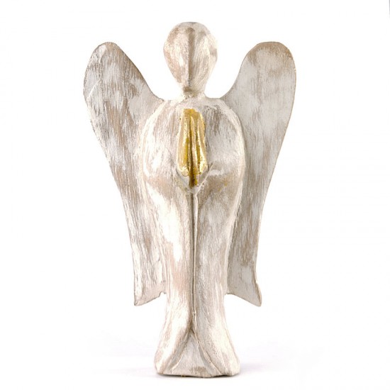 Anjel biely drevený 15cm Anjel biely drevený 15cm