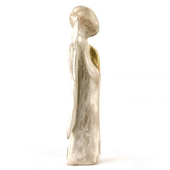 Anjel biely drevený 15cm Anjel biely drevený 15cm