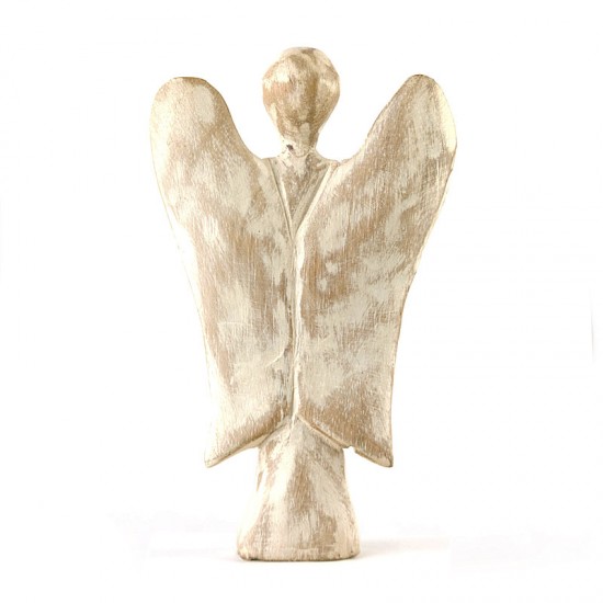 Anjel biely drevený 15cm Anjel biely drevený 15cm
