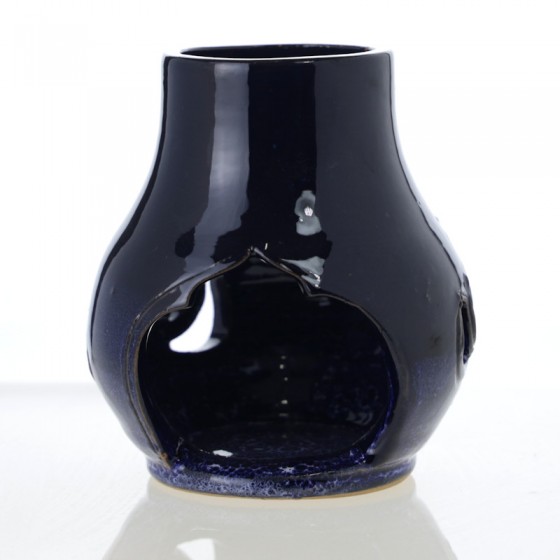 Aromalampa - keramika - lotos tmavo modrá