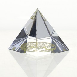 Krištáľová pyramída - strom života 4cm 6cm Krištáľová pyramída - strom života 4cm 6cm