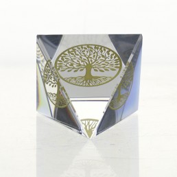 Krištáľová pyramída - strom života 4cm 6cm Krištáľová pyramída - strom života 4cm 6cm