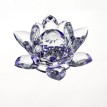 Lotosový krištáľový kvet 10cm - fialový