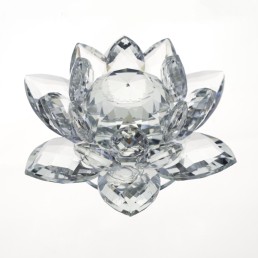 Lotosový krištáľový kvet 12cm - číry Lotosový krištáľový kvet 12cm - číry