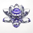 Lotosový krištáľový kvet 13cm - fialový