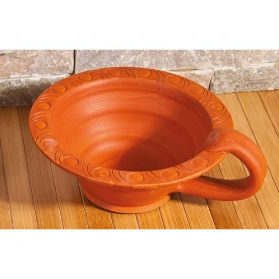 Kadidelnica - keramika - hnedá