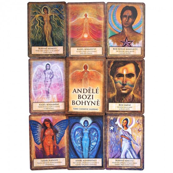 Karty a kniha - Anjeli, bohovia, bohyne