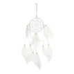 Lapač snov - malý pletený - biely