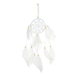 Lapač snov - malý pletený - biely