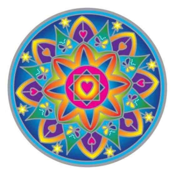 Mandala okenná nalepovacia - Svetelná láska