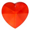 Krištáľové srdce červené 5cm