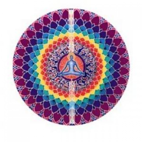 Mandala okenná nalepovacia 10,5cm - Lotosová meditácia Mandala okenná nalepovacia 10,5cm - Lotosová meditácia