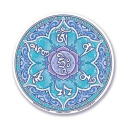 Mandala okenná nalepovacia - Lotusový Ohm Mandala okenná nalepovacia - Lotusový Ohm