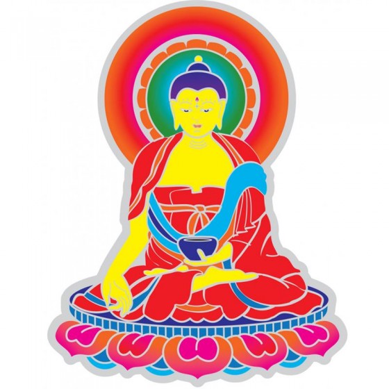 Mandala okenná nalepovacia - Buddha 2