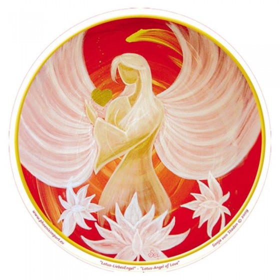 Mandala okenná nalepovacia - Anjel Lásky