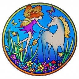 Mandala okenná nalepovacia - Magický Jednorožec Mandala okenná nalepovacia - Magický Jednorožec