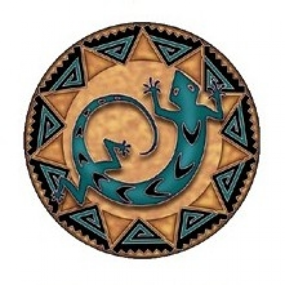 Mandala okenná nalepovacia 10,5cm - Duch serpentíny Mandala okenná nalepovacia 10,5cm - Duch serpentíny