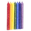 Sviečka eko - dúhová čakrová večerná set 7ks