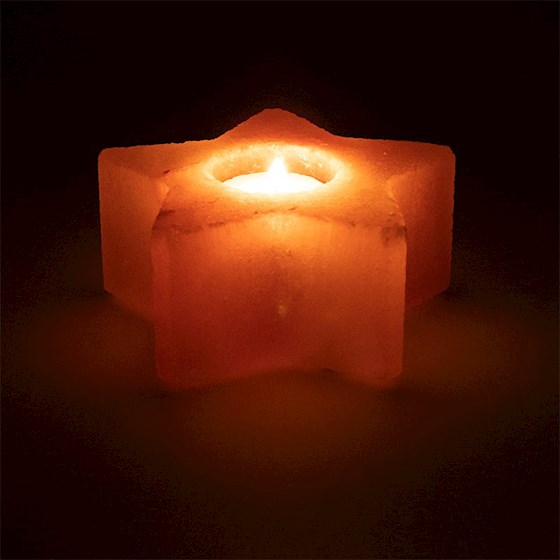 Svietnik z Himalájskej soli - Soľná Lampa 12cm - hviezda Svietnik z Himalájskej soli - Soľná Lampa 12cm - hviezda