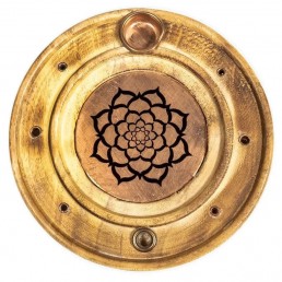 Stojan na tyčinky - drevený tanierový mandala Stojan na tyčinky - drevený tanierový mandala