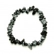 Náramok - Obsidián - gumička