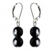 Náušnice - Hematit guličky 8mm B