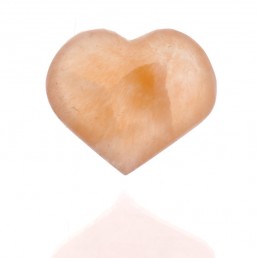 Selenitové srdiečko - ružové 6cm