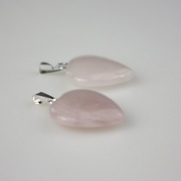 Prívesok - Ruženín - srdiečko 15mm