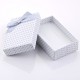 Darčeková krabička - biela bodkovaná