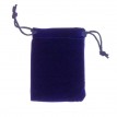 Zamatové vrecko M tmavo modré