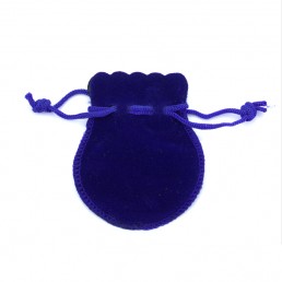 Zamatové vrecko S tmavo modré