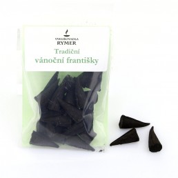 Františky - vonné kužele - Vianočné tradičné čierne 20g Františky - vonné kužele - Vianočné tradičné čierne 20g