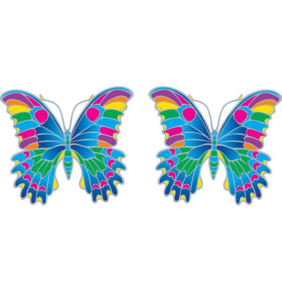 Mandala okenná nalepovacia - Motýľ Tropical 2 malé