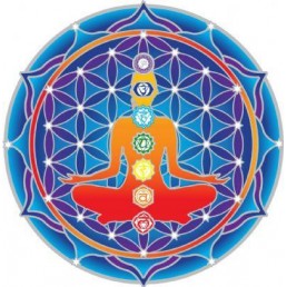 Mandala okenná nalepovacia - Čakrová Mandala okenná nalepovacia - Čakrová